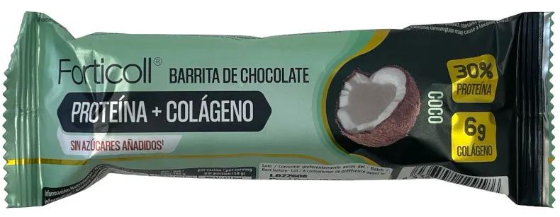 Forticoll Proteína Colágeno Coco 12 Barritas 50 gr