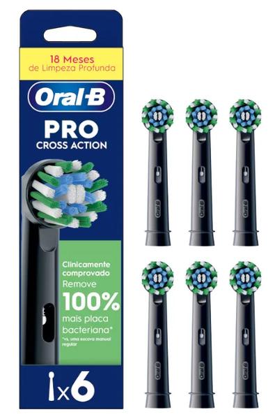 Oral-B Negro Recambios Cepillo Eléctrico Cross Action 6 Uds