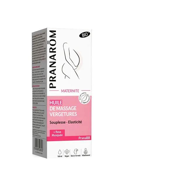 PranaBb Maternité Huile Massage Vergétures Bio 100ml 4