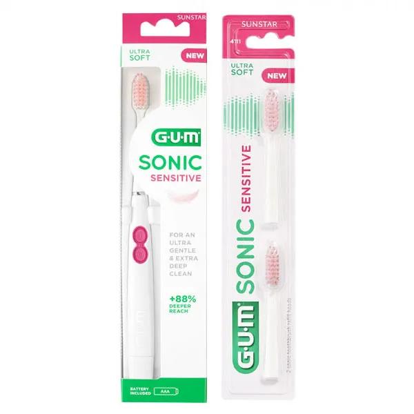 Brosse à Dents Electrique N°4101 Sonic Sensitive Ultra Soft + Recharge 2 unités