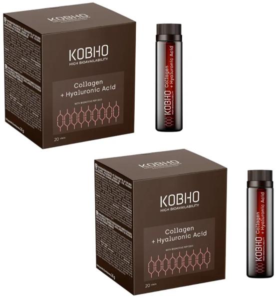 Kobho Labs Colágeno + Ácido Hialurónico 2x20 Viales
