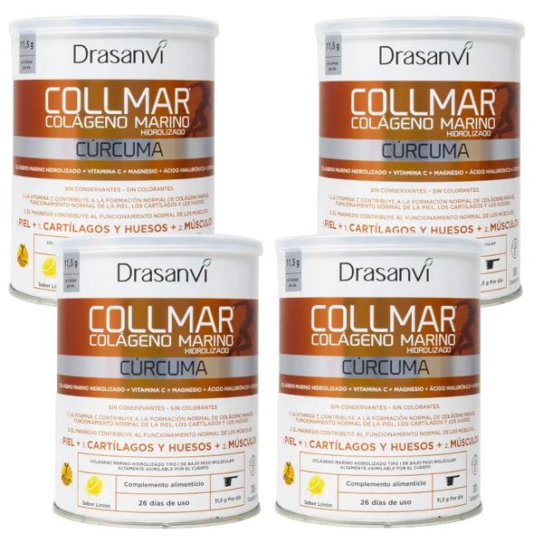 Drasanvi Collmar Magnesio Cúrcuma Sabor Limón 4x300 gr