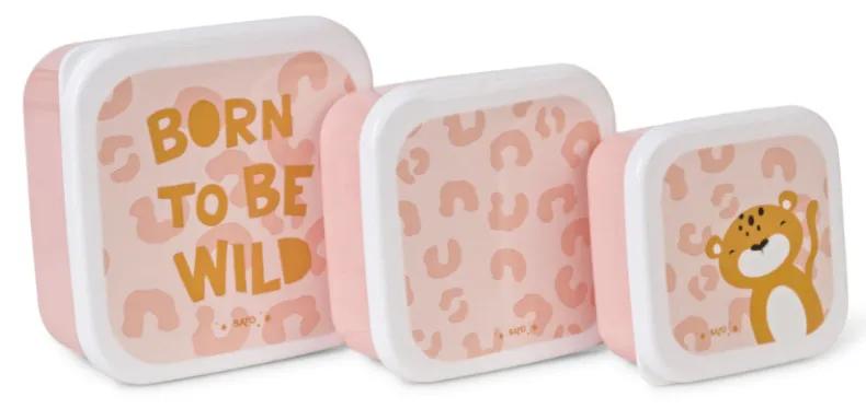 Saro Born to be Wild Set de 3 Cajitas Snacks