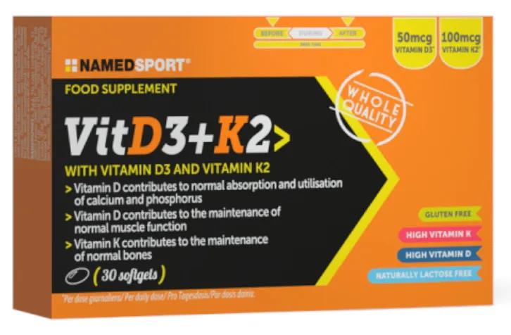 Named Sport Vit D3 + K2 30 Perlas - Imagen 2
