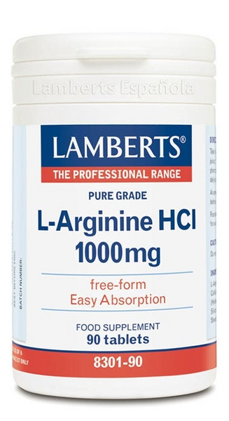 Lamberts L-Arginina HCI 1000mg 90 Comprimidos