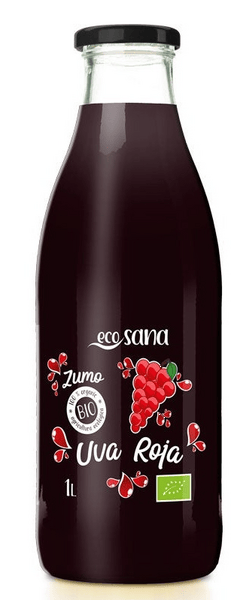 Ecosana Zumo de Uva Roja Bio 1 L