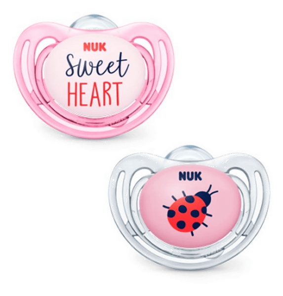 Nuk FreeStyle Chupete Silicona 18-36m Tonos Rosas 2 uds
