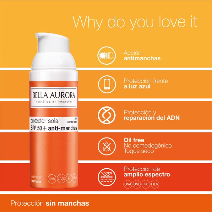 Thumbnail 1 de Bella Aurora Gel Protector Solar SPF50 3x50 ml