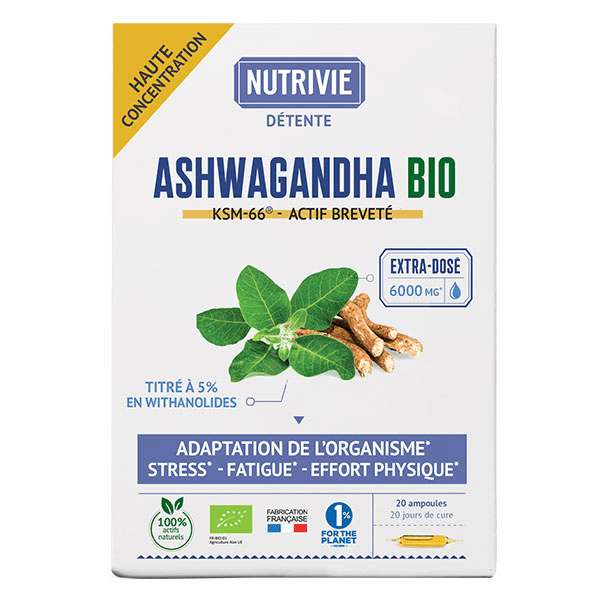 Ashwagandha Bio Ksm-66 - 6000 Mg - 20 ampoules x 10ml 4