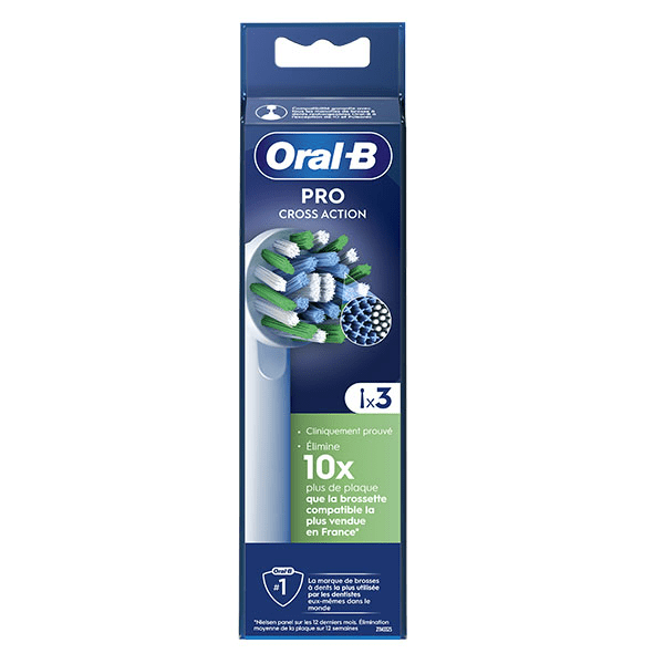 Brossette CrossAction avec Technologie CleanMaximiser 3 unités 4