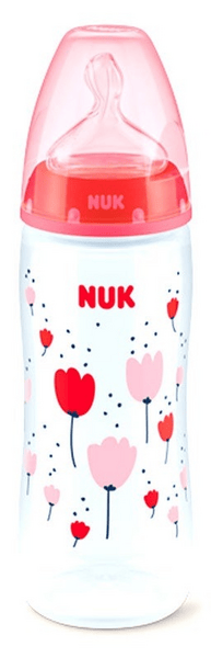 Nuk Biberón First Choice Tetina XL Silicona 6-18 Meses Rojo 360 ml