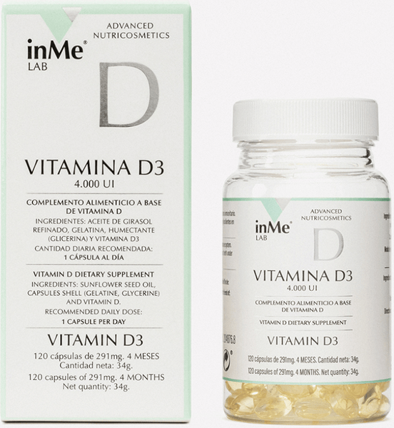 inMe LAB Vitamina D3 120 Cápsulas