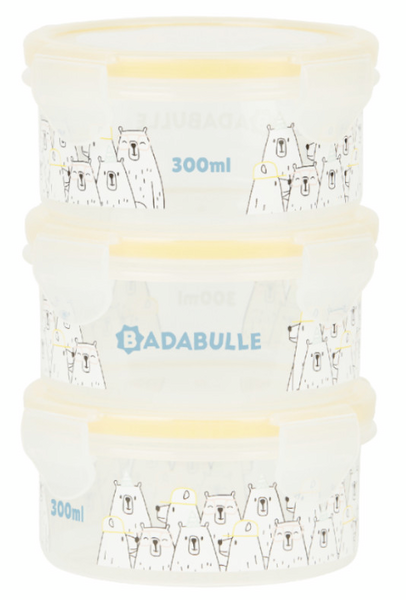 Badabulle Maxibox Botes De Conservación Herméticos 3x300 Ml