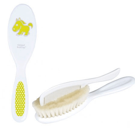 Canpol Babies Cepillo y Peine Verde Cerdas Nylon Suave