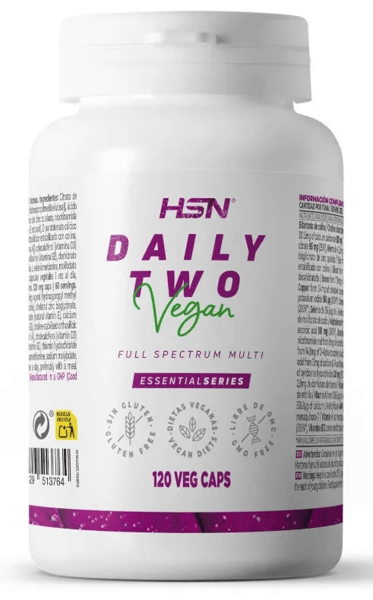 HSN Daily Two Multivitamínico 120 Cápsulas Vegetales
