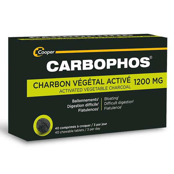 Carbophos Charbon Végétal 40 comprimés 4