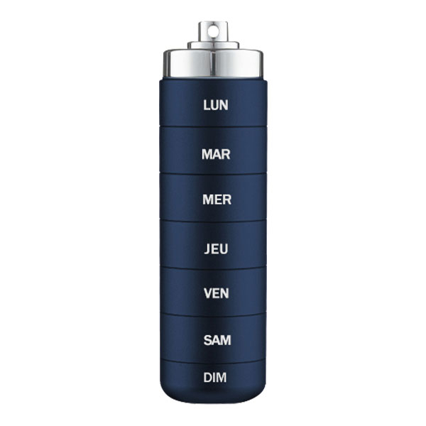 Horizane Santé - Pilulier Métal Nomade - Bleu Marine