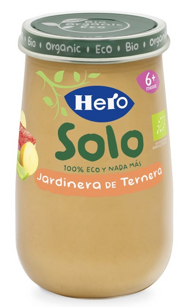 Hero Solo Tarrito De Jardinera De Ternera Ecológico 190g