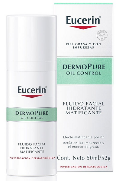 Eucerin DermoPure Fluido Hidratante Matificante Para El Acné 50ml