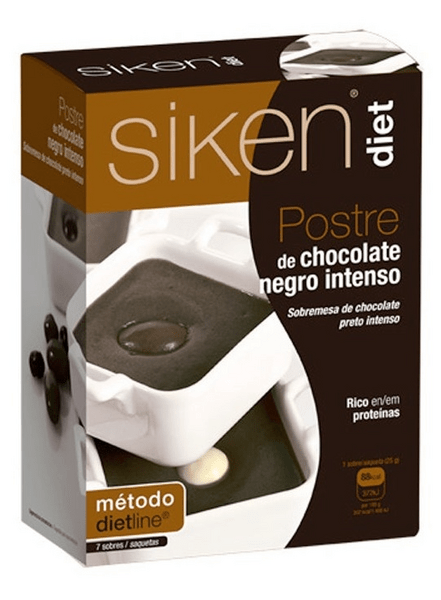 Siken Postre Choco Negro 25 Gr X 7 Sobres