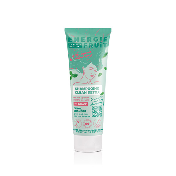 Cheveux Shampoing Clean Détox Thé Vert & Aloe Vera 250ml
