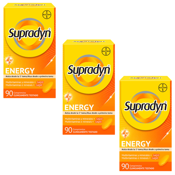 Supradyn Energy Vitaminas, Minerales y Energía 3x90 Comprimidos