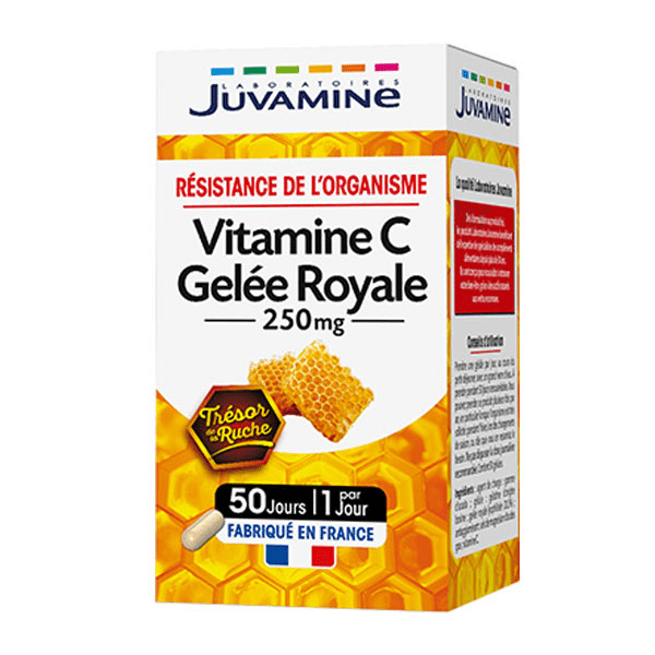 Résistance de l'Organisme Vitamine C Gelée Royale 250mg 50 gélules 2