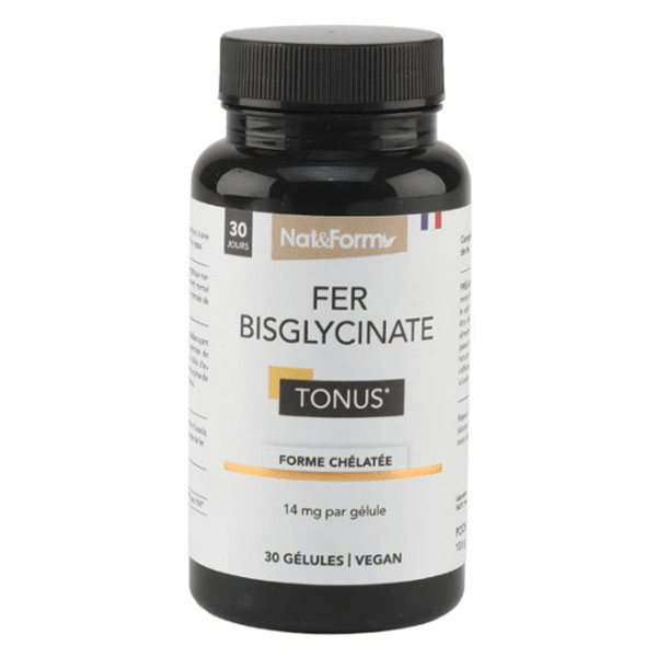 Nature Bisglycinate de fer Tonus 30 gélules 3