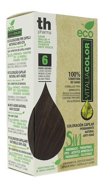 Th Pharma Tinte Coloracion Capilar Vitalia Color ECO Nº 6 Rubio Oscuro