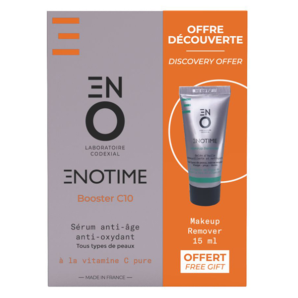 Enotime Booster C10 + Makeup Remover 15ml offert Démaquillant