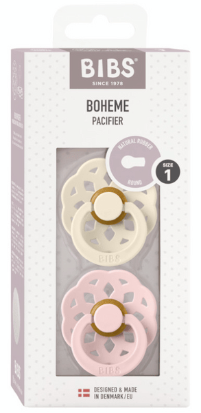 Bibs Chupetes Boheme Ivory/Blossom 0-6m 2 uds