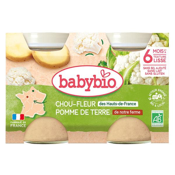 Légumes Pot Chou Fleur Pomme de Terre +6m Bio 2 x 130g 2