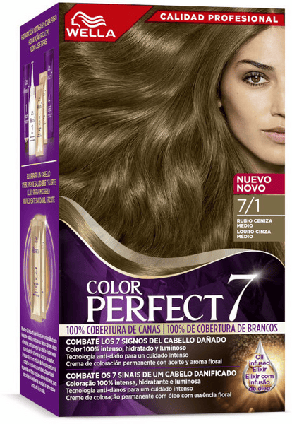 Wella Color Perfect - 7/1 Rubio Ceniza Medio