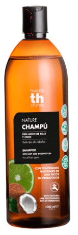 Thader Pharma Champú Con Aceite De Soja Y Coco 1000 Ml - Imagen 2