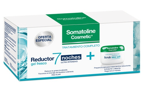 Somatoline Gel Fresco 7 Noches 400 ml+Exfoliante Sal Marina 350 gr