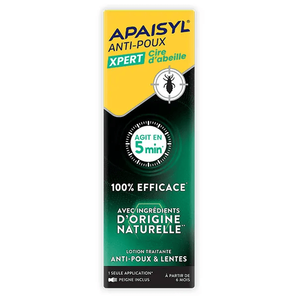 Xpert Cire d'abeille Lotion Anti-Poux & Lentes Agit en 5 minutes 100ml 2