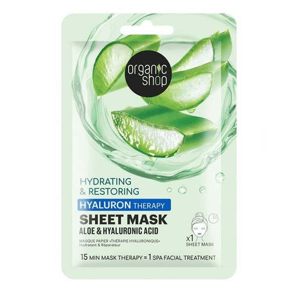 Masque tissu Hydratant & Réparateur - Aloé & Acid Hyaluronique 2