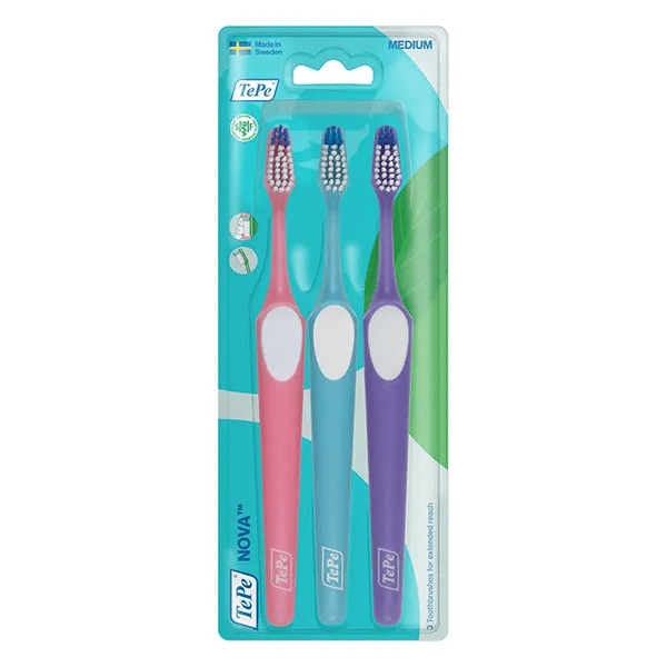 Brosses à dents Nova™ Medium Lot de 3 pieces