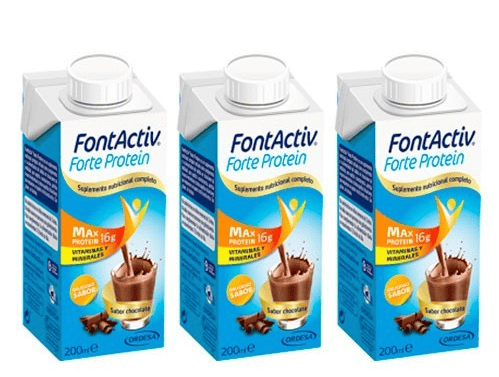 FontActiv Forte Protein Batido Sabor Chocolate 3x200 ml