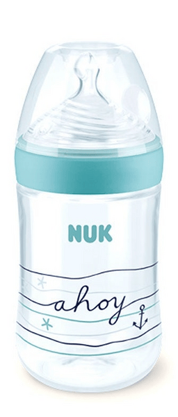 Nuk Biberón Nature Sense Silicona PP 0-6m M Beach 260ml Azul