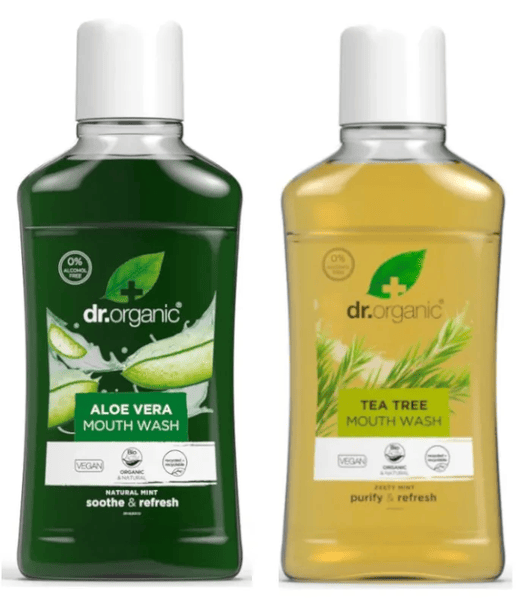 dr organic enjuague bucal de aloe vera organico 500 ml enjuague bucal de arbol de te organico 500 ml