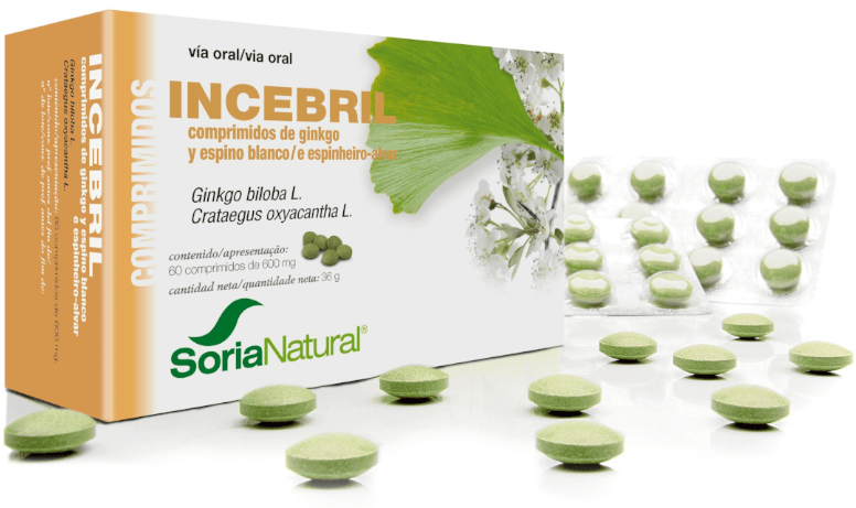 Soria Natural Incebril Ginkgo y Espino Blanco 60 Comprimidos