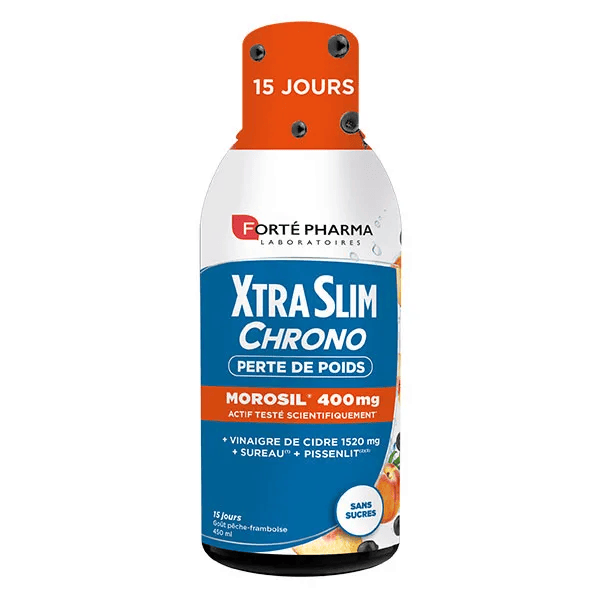 XtraSlim Chrono Morosil 400mg Vinaigre de Cidre Bouteille 450ml 2
