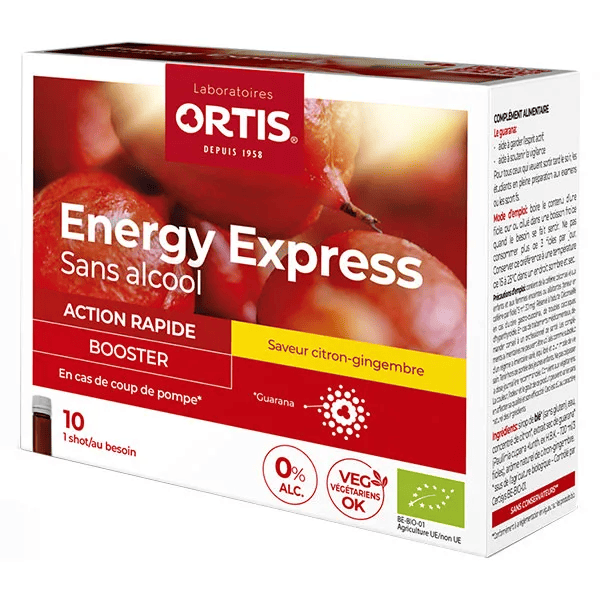 Vitalité Energy Express Bio Booster Saveur Citron Gingembre 10 shots 2