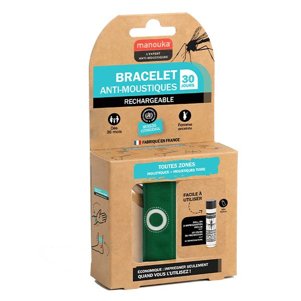 Bracelet Anti-moustiques Adulte Coloris Vert Vibrant 2