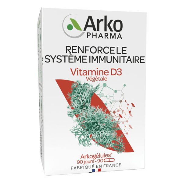 Arkogélules Vitamine D3 Végétale 90 gélules 4