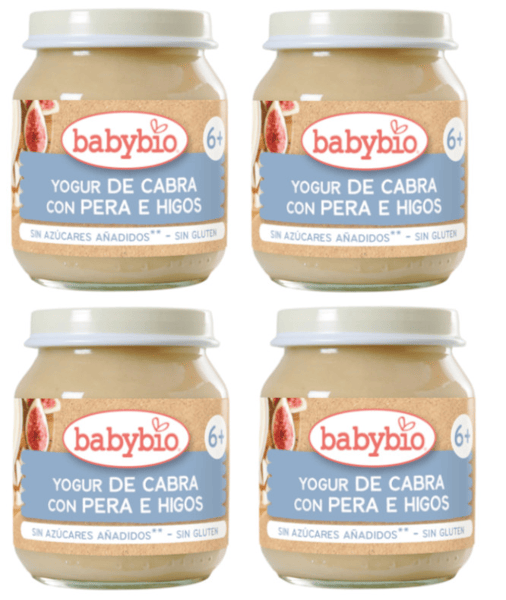 Babybio Yogur de Leche de Cabra con Pera e Higos +6m 4x130 gr