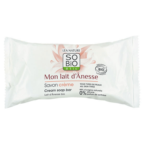 So'Bio Étic Douche Savon Crème Solide Mon Lait d'Ânesse Bio 100g 2