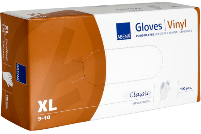 Abena Guantes Vinilo Blanco S/P Talla XL 100 uds