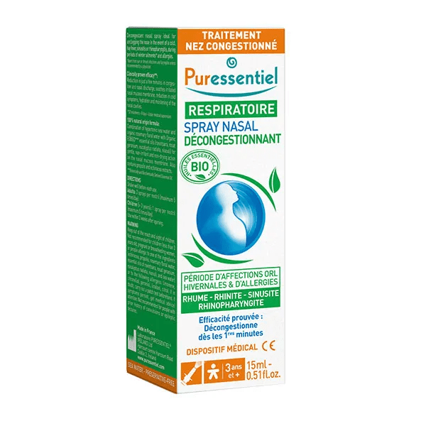 Respiratoire Spray Nasal Décongestionnant aux Huiles Essentielles Bio 15ml 3